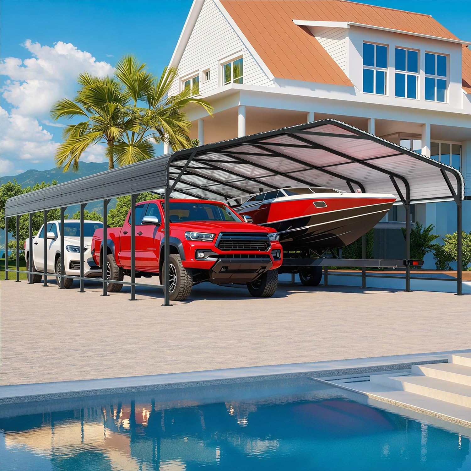 AirWire 20x40 Carport Review: Worth Buying? Pros & Cons 1 AirWire 20x40 carport review build quality and materials close-up