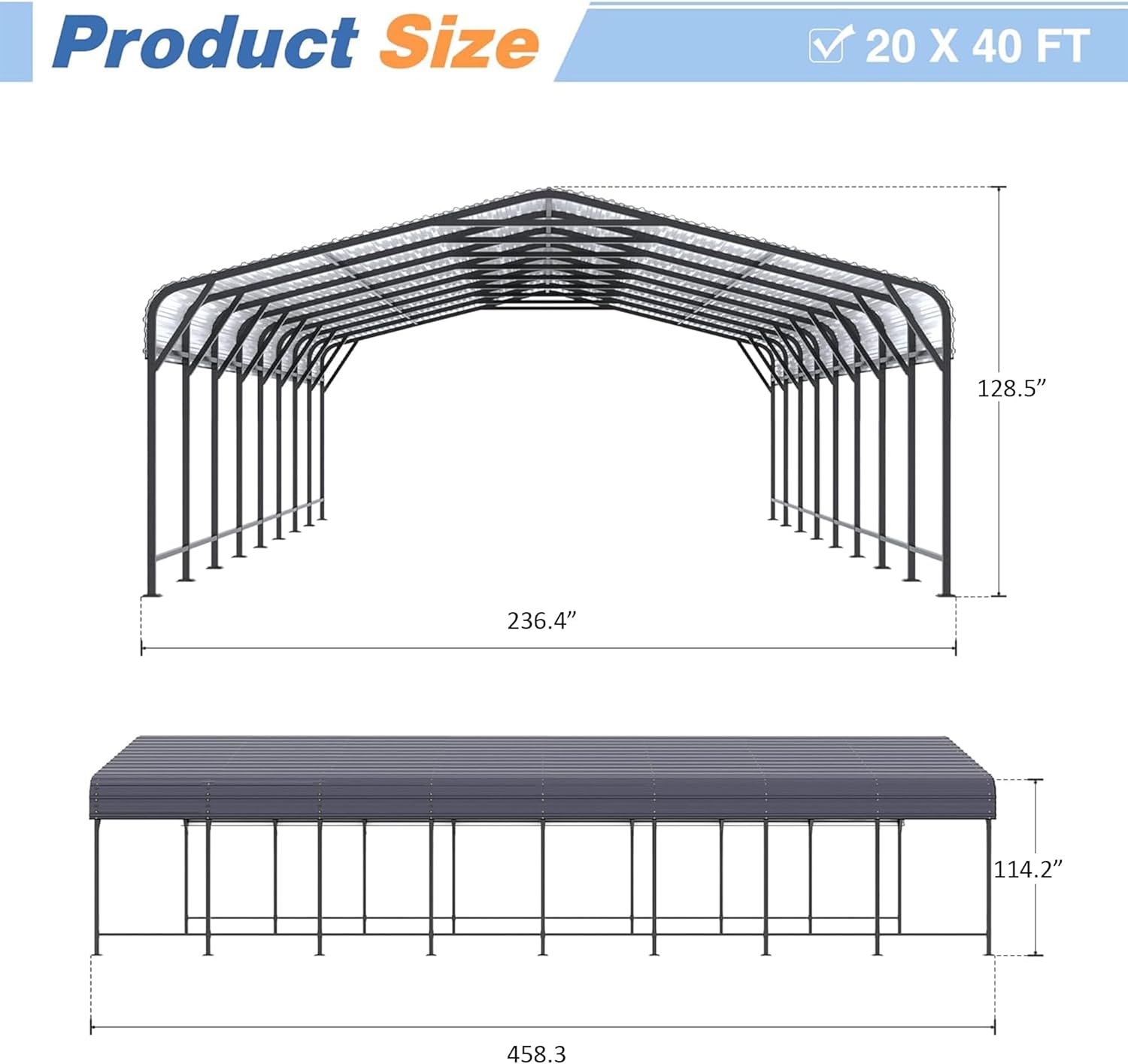 AirWire 20x40 Carport Review: Worth Buying? Pros & Cons 2 AirWire 20x40 carport review real-world performance test results