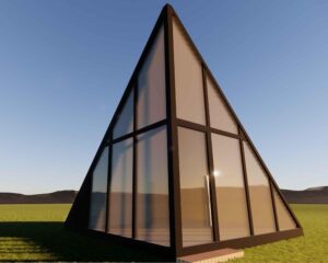 Image 1 of DsonEIIxoren A-frame glass house kit review