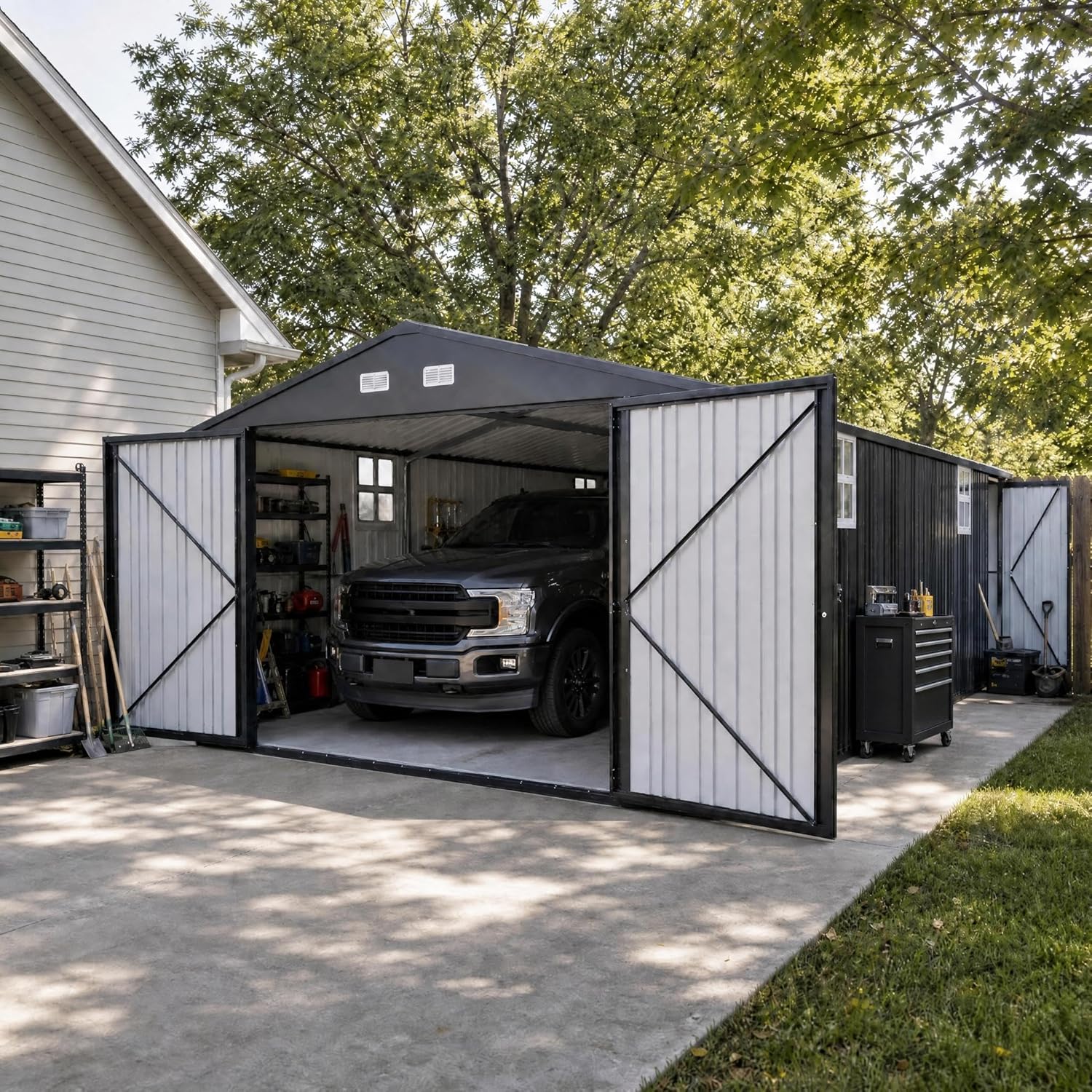 IDEALHOUSE 12x25 metal garage shed review,IDEALHOUSE 12x25 shed review and rating,is IDEALHOUSE metal garage shed worth buying,IDEALHOUSE 12x25 shed review pros cons,IDEALHOUSE metal garage shed review honest opinion,IDEALHOUSE 12x25 shed review verdict unboxing — what is included in the package