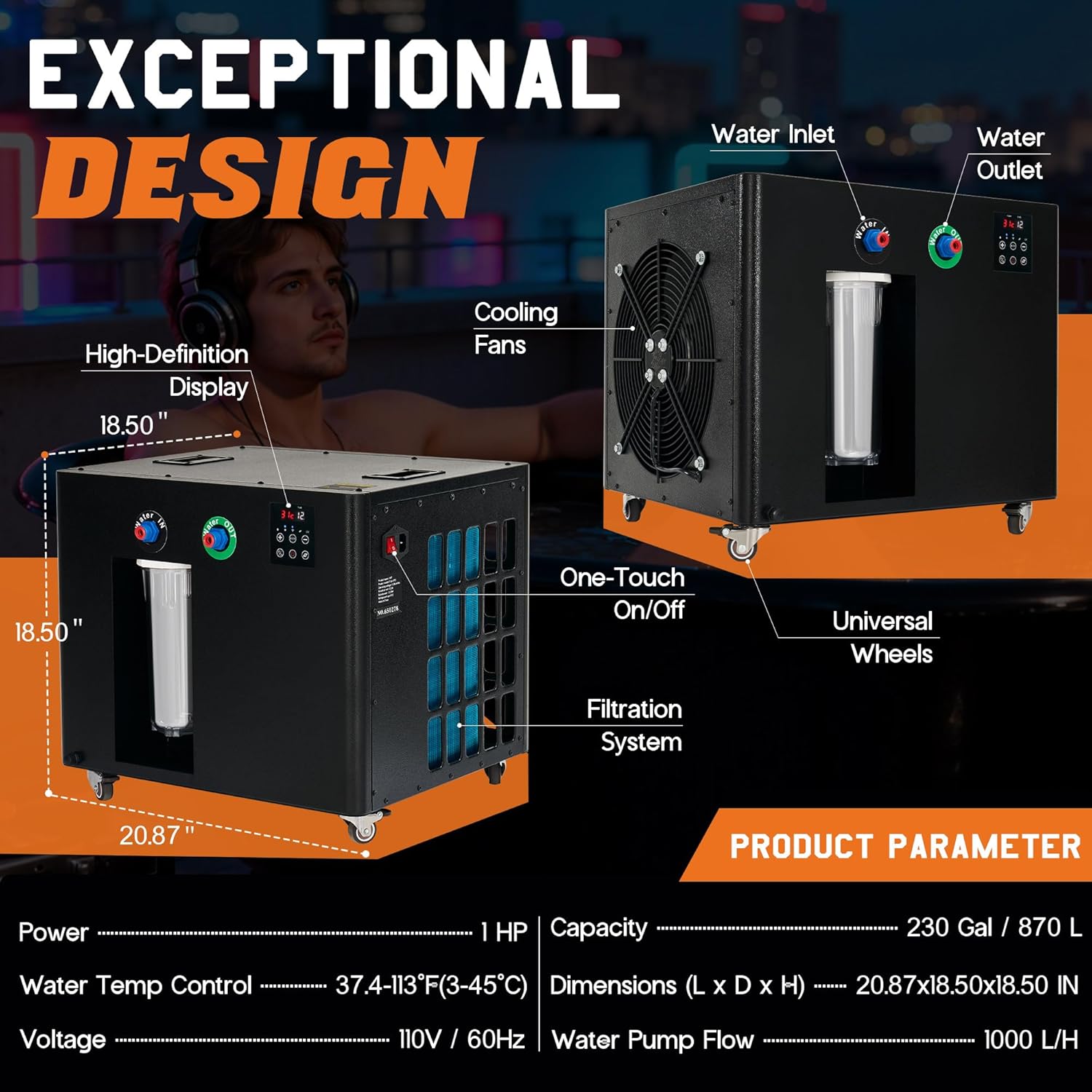 Albott 1HP Cold Plunge Chiller review,Albott cold plunge chiller review and rating,is Albott cold plunge chiller worth buying,Albott cold plunge chiller review pros cons,Albott cold plunge chiller review honest opinion,Albott 1HP cold plunge chiller review verdict — design and build quality detail