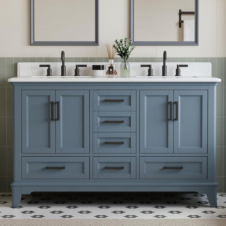 Image 1 of DELUXE LIVING 60 inch bathroom vanity review