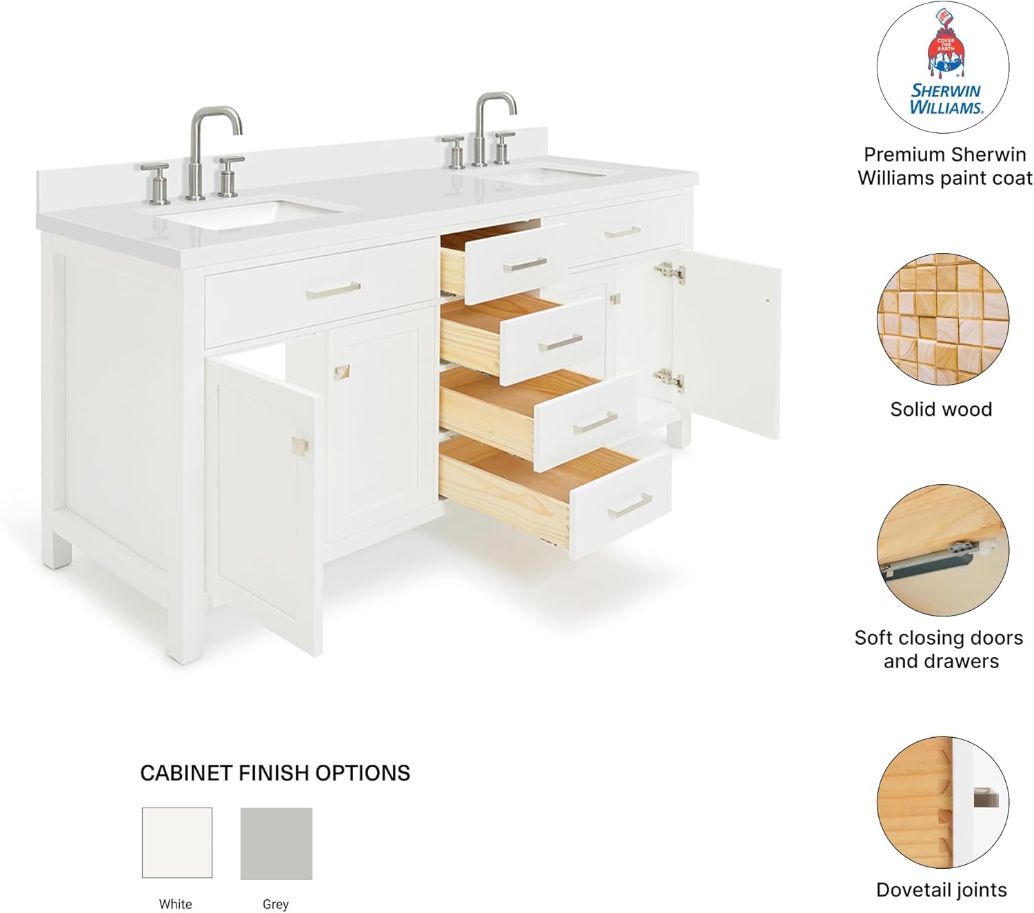 DKB Alenza 72 inch Bathroom Vanity Review: Pros & Cons 3 DKB Alenza 72 inch bathroom vanity review after extended use — long-term performance
