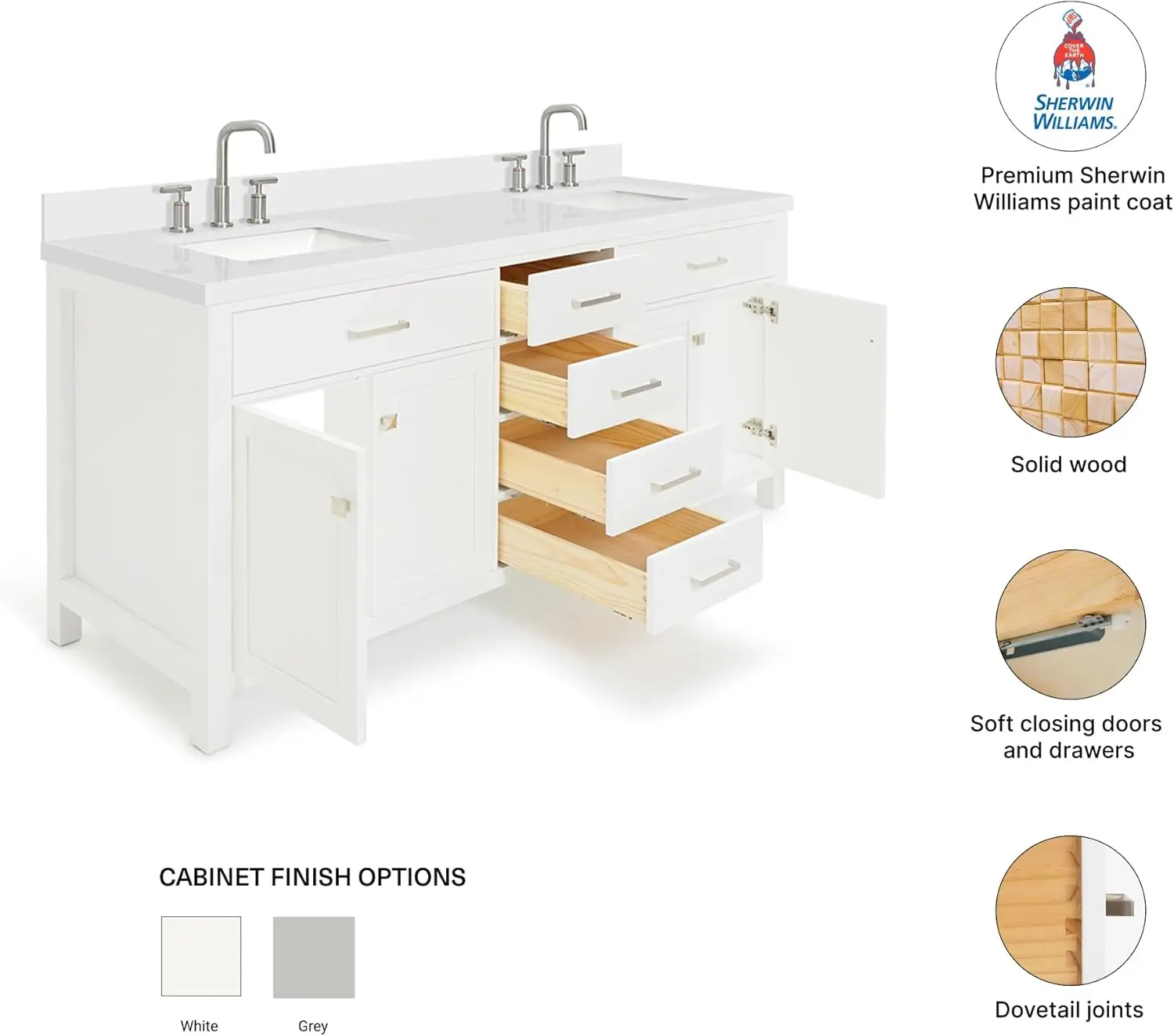 DKB Alenza 72 inch Bathroom Vanity Review: Pros & Cons 3 DKB Alenza 72 inch bathroom vanity review after extended use — long-term performance