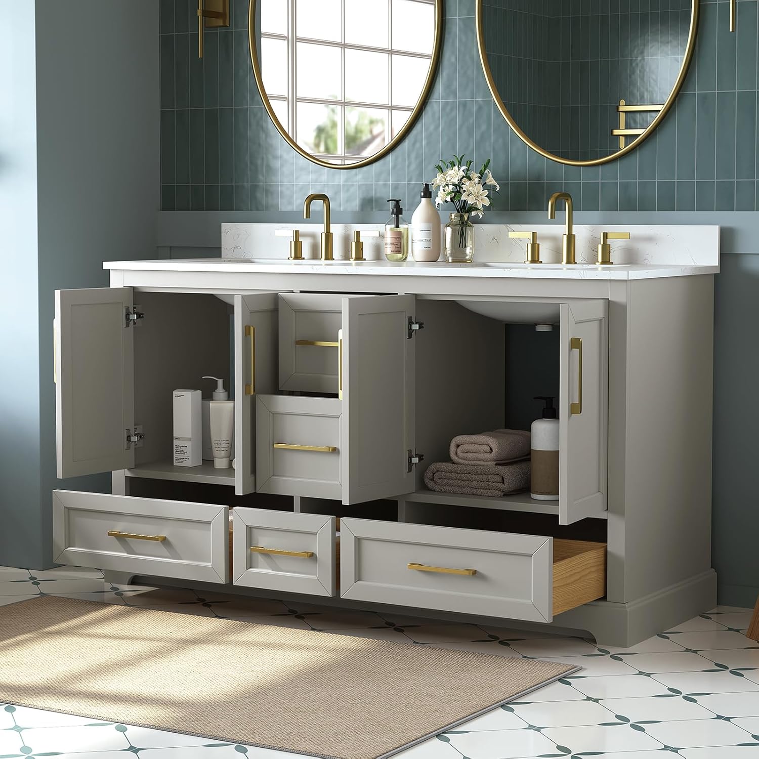 Deluxe Living 60 inch bathroom vanity review,60 inch double sink vanity review,Deluxe Living bathroom vanity review pros cons,solid wood bathroom vanity review,bathroom vanity with marble top review,60 inch bathroom vanity honest review — performance test results