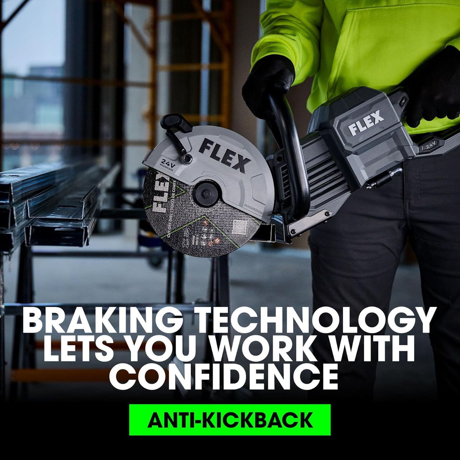 FLEX 24V cut off saw review performance test results