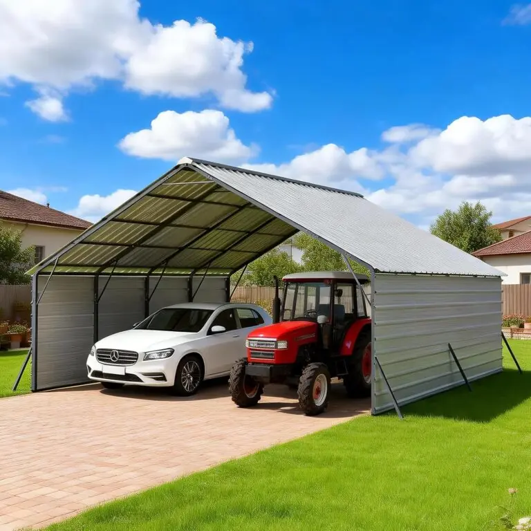 FLOUREE 20x20 Metal Carport Review: Honest Pros & Cons 33 Image 1 of FLOUREE 20x20 metal carport review