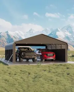 Image 1 of Garvee 20x20 metal carport review