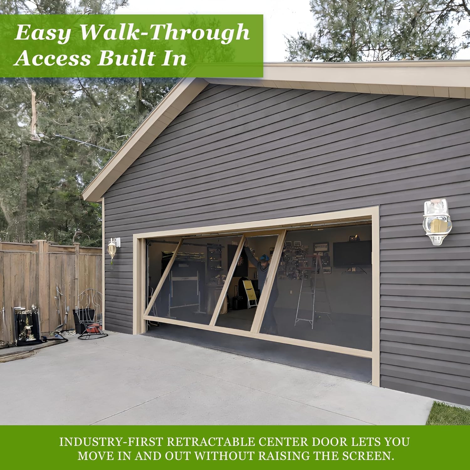 Lifestyle Screens garage door screen review features in daily use