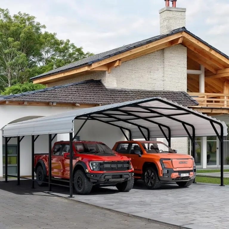 Shintenchi 20x20 Metal Carport Review: Pros & Cons Worth Buying? 20 Image 1 of Shintenchi 20x20 metal carport review
