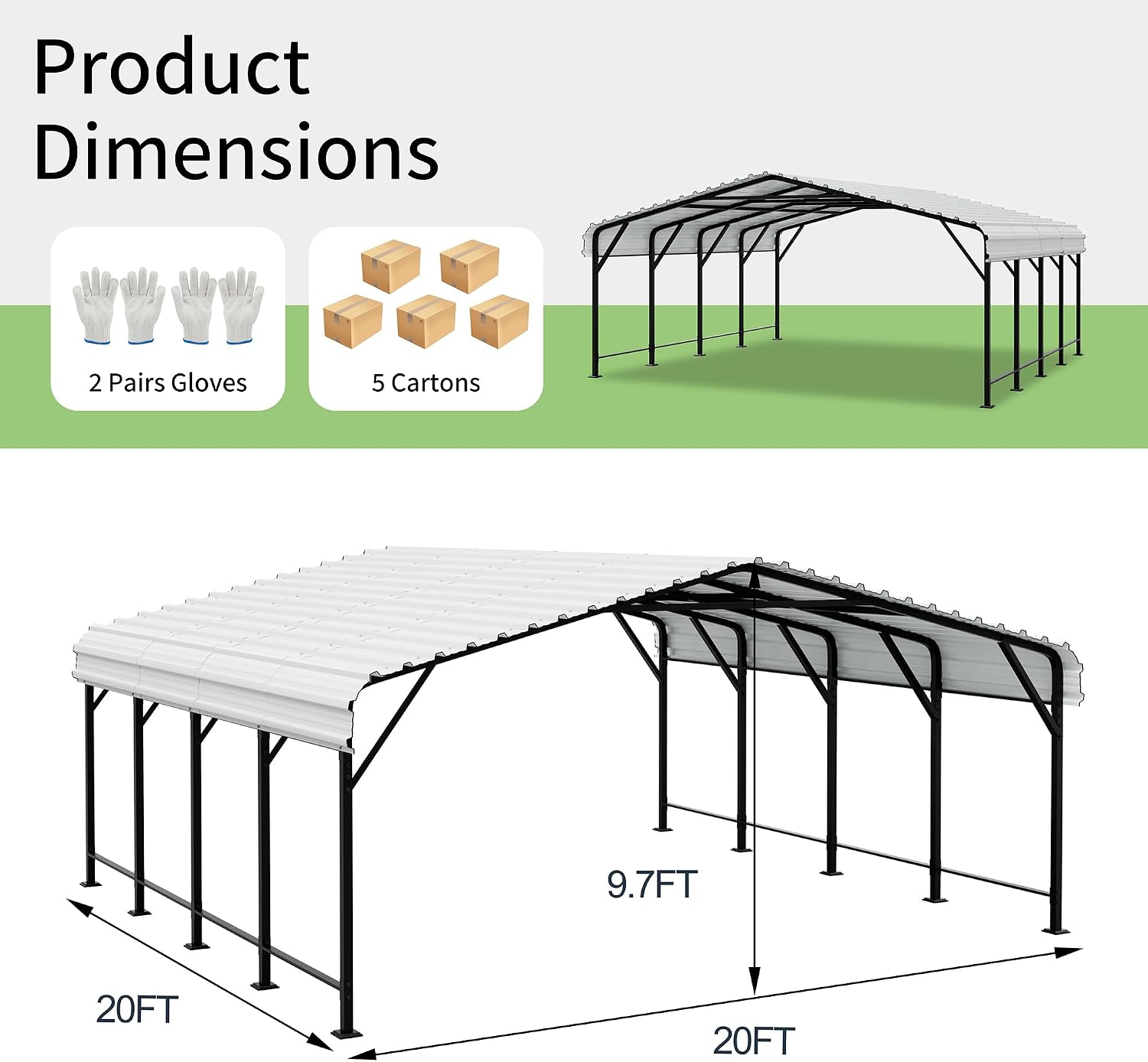 Shintenchi 20x20 metal carport review, Shintenchi 20x20 carport review and rating, is Shintenchi metal carport worth buying, Shintenchi carport review pros cons, Shintenchi carport review honest opinion, Shintenchi 20x20 metal carport review verdict — features that matter in real use