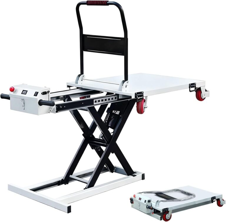 Image 1 of TOLNIX electric lift table cart review