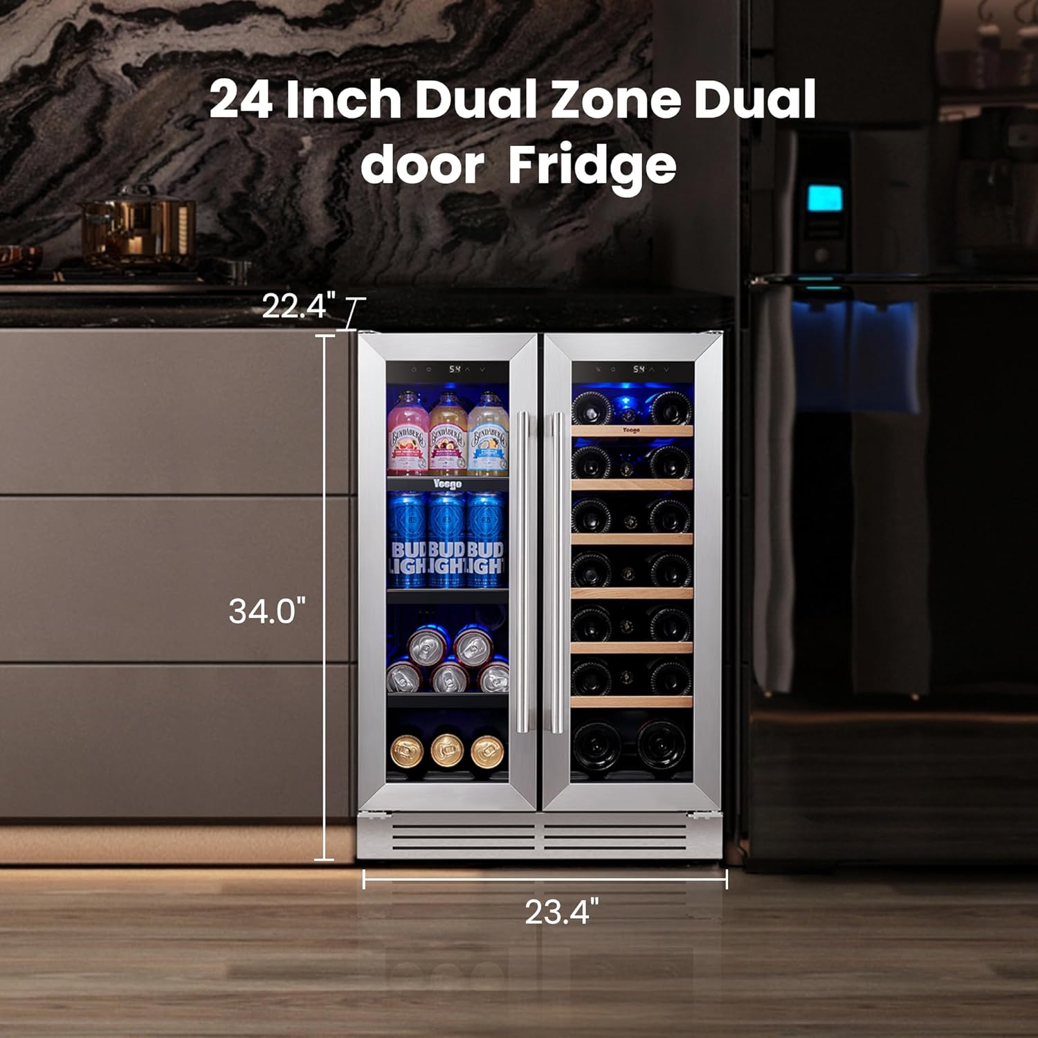 Yeego 24 inch wine cooler review,Yeego 24 inch wine cooler review and rating,is Yeego wine cooler worth buying,Yeego dual zone wine cooler review pros cons,Yeego beverage cooler review honest opinion,Yeego wine cooler review verdict benchmark scores and measured results