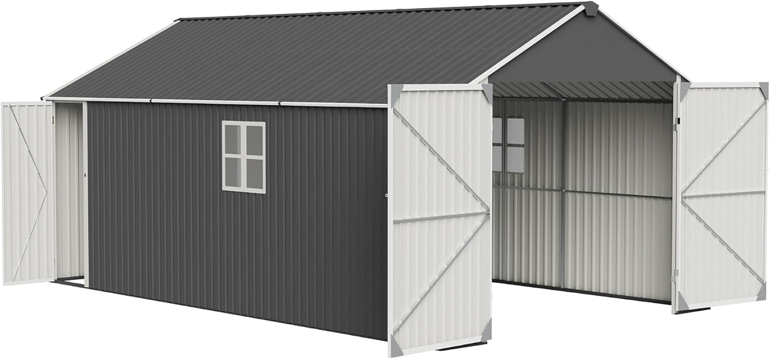 ZMAD 12x20x9.3 FT shed review,ZMAD metal garage review and rating,is this ZMAD storage shed worth buying,ZMAD 12x20 shed review pros cons,ZMAD heavy duty shed honest opinion,ZMAD steel carport review verdict build quality and materials close-up