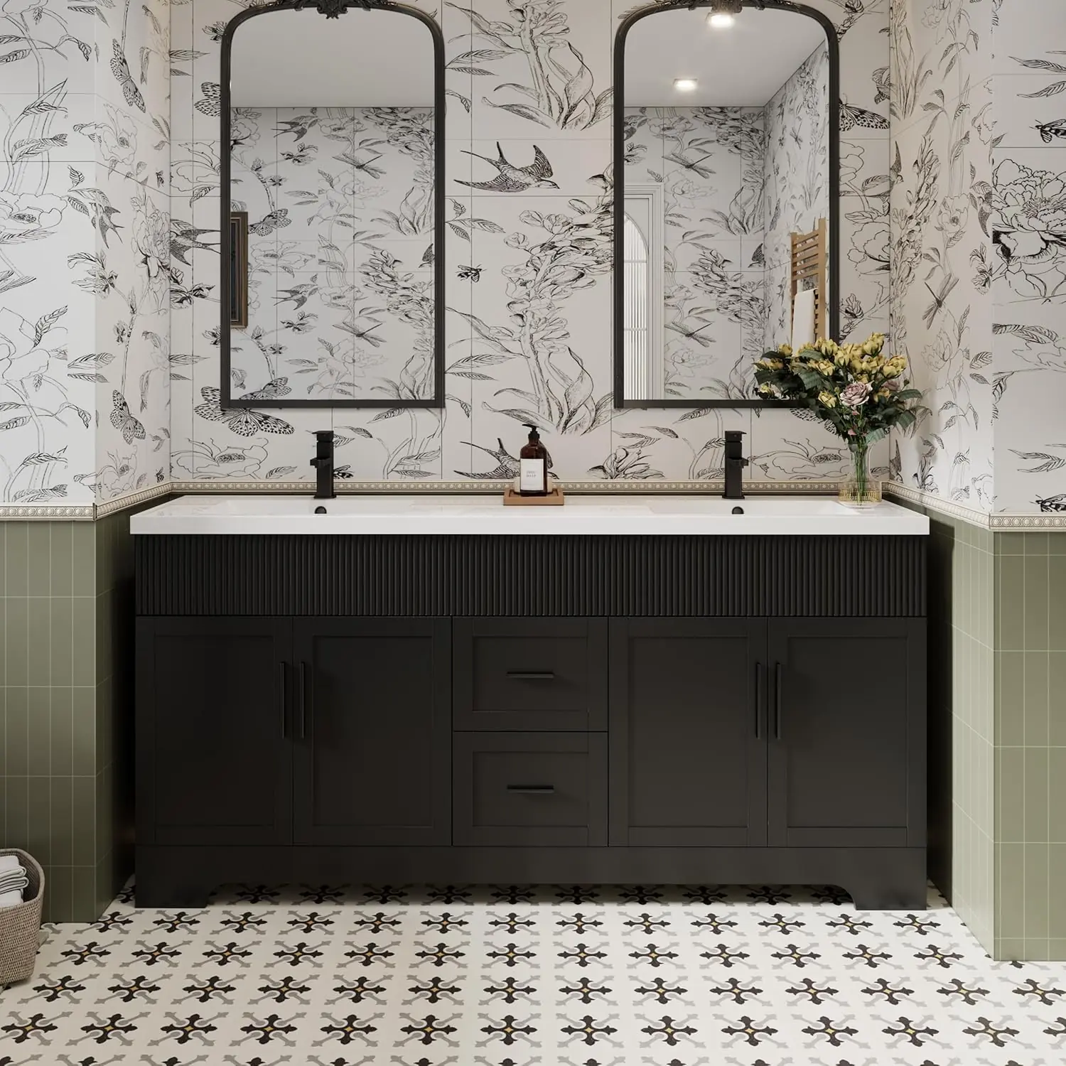 eclife 72 Bathroom Vanity Review: Pros & Cons, Worth Buying? 1 eclife 72 bathroom vanity review unboxing — what is included in the package