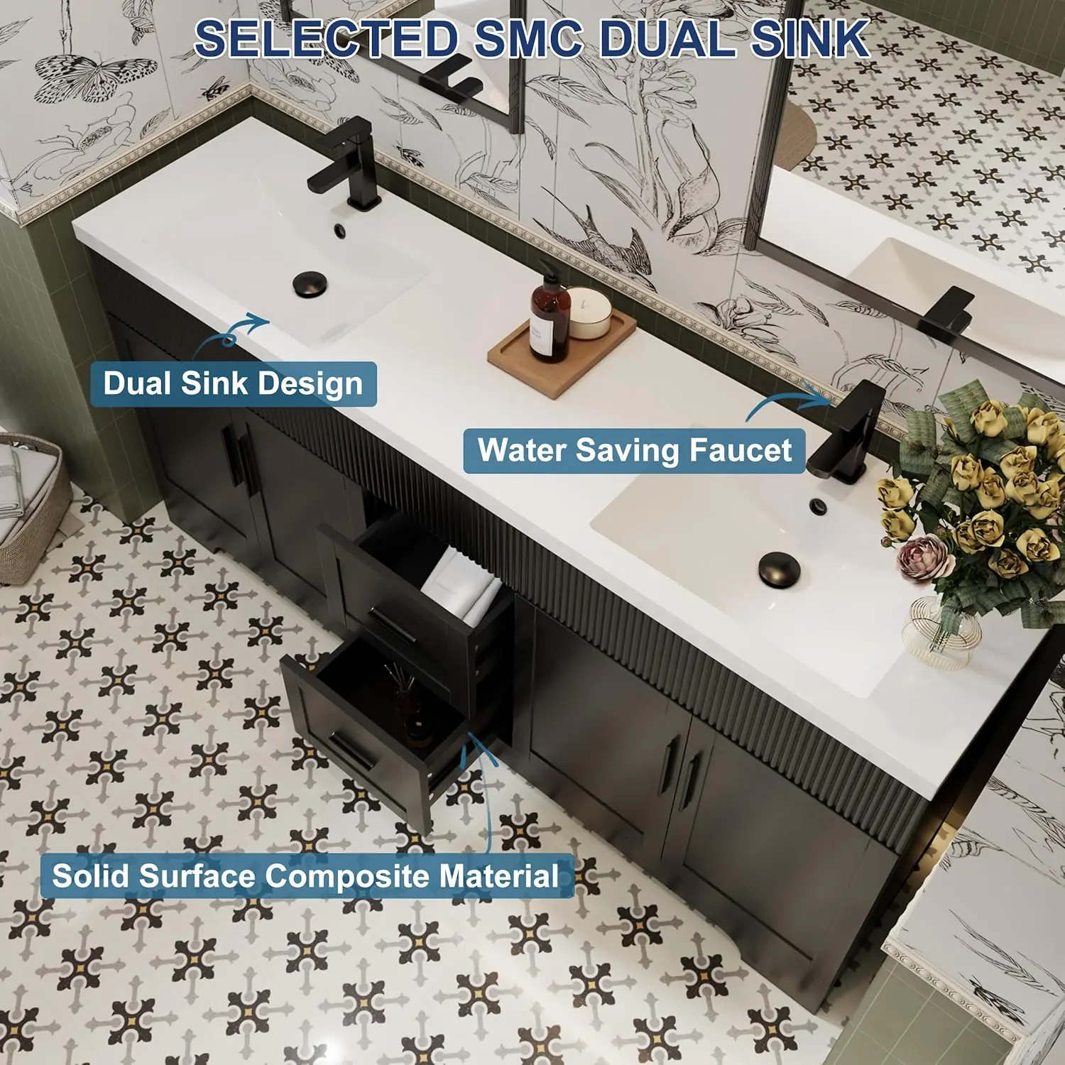 eclife 72 Bathroom Vanity Review: Pros & Cons, Worth Buying? 4 eclife 72 vanity review and rating features evaluated through real use