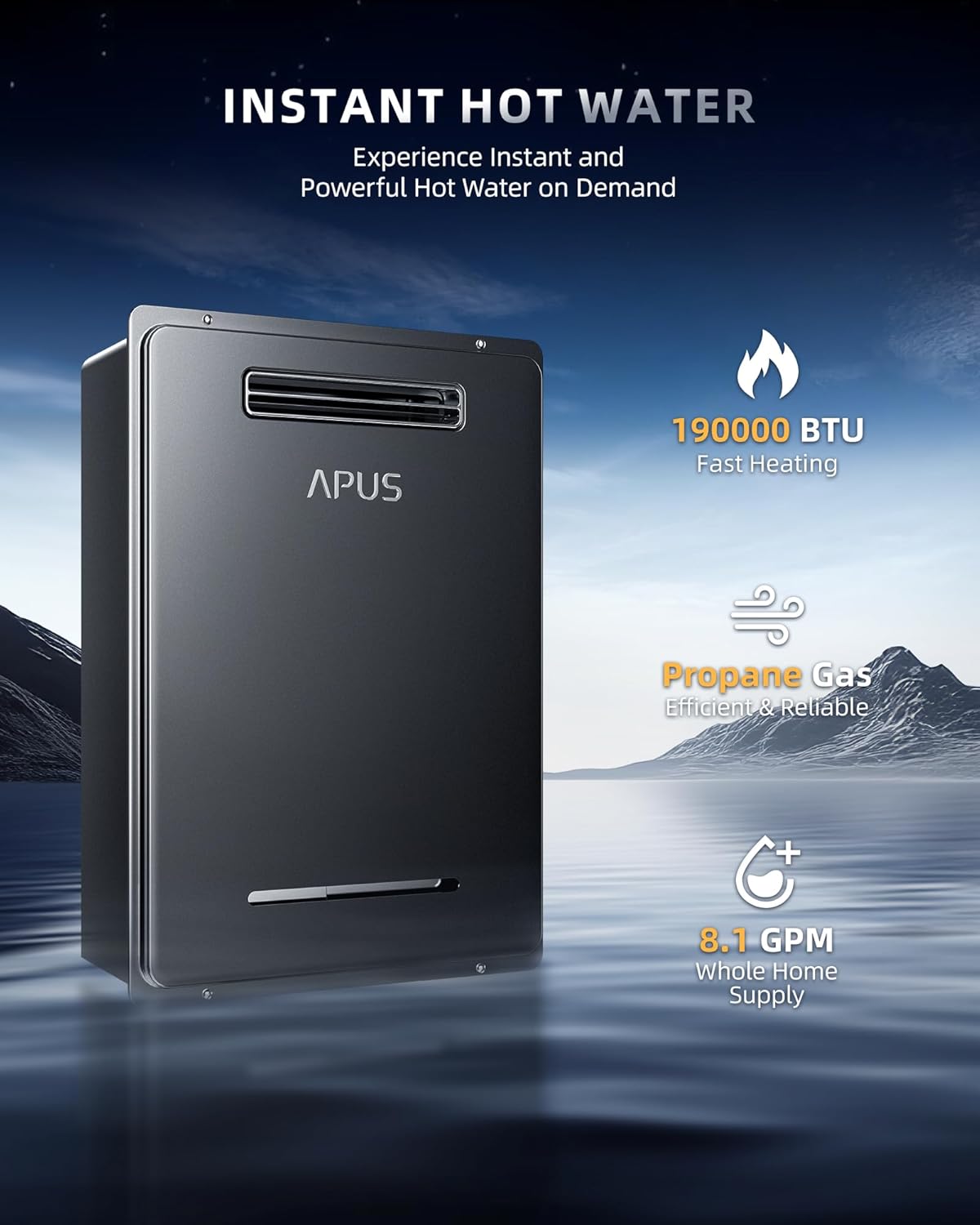 APUS 190000 BTU Tankless Water Heater Review: Pros & Cons 2 APUS 190000 BTU tankless water heater review, APUS 190000 BTU tankless water heater review and rating, is APUS 190000 BTU tankless water heater worth buying, APUS 190000 BTU tankless water heater review pros cons, APUS 190000 BTU tankless water heater review honest opinion, APUS 190000 BTU tankless water heater review verdict real-world performance test results