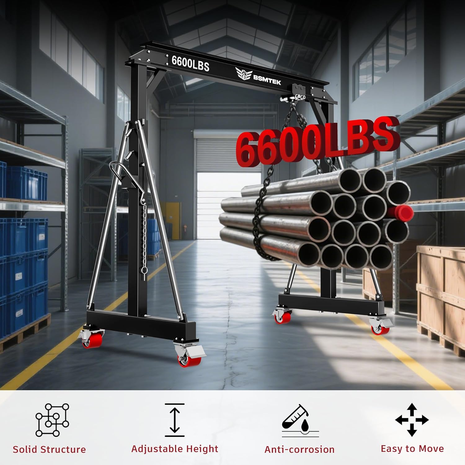 BSMTEK gantry crane review,BSMTEK gantry crane review and rating,is BSMTEK gantry crane worth buying,BSMTEK 3 ton gantry crane review pros cons,BSMTEK gantry crane review honest opinion,BSMTEK 6600lbs gantry crane review verdict performance results — claims verified against real-world testing
