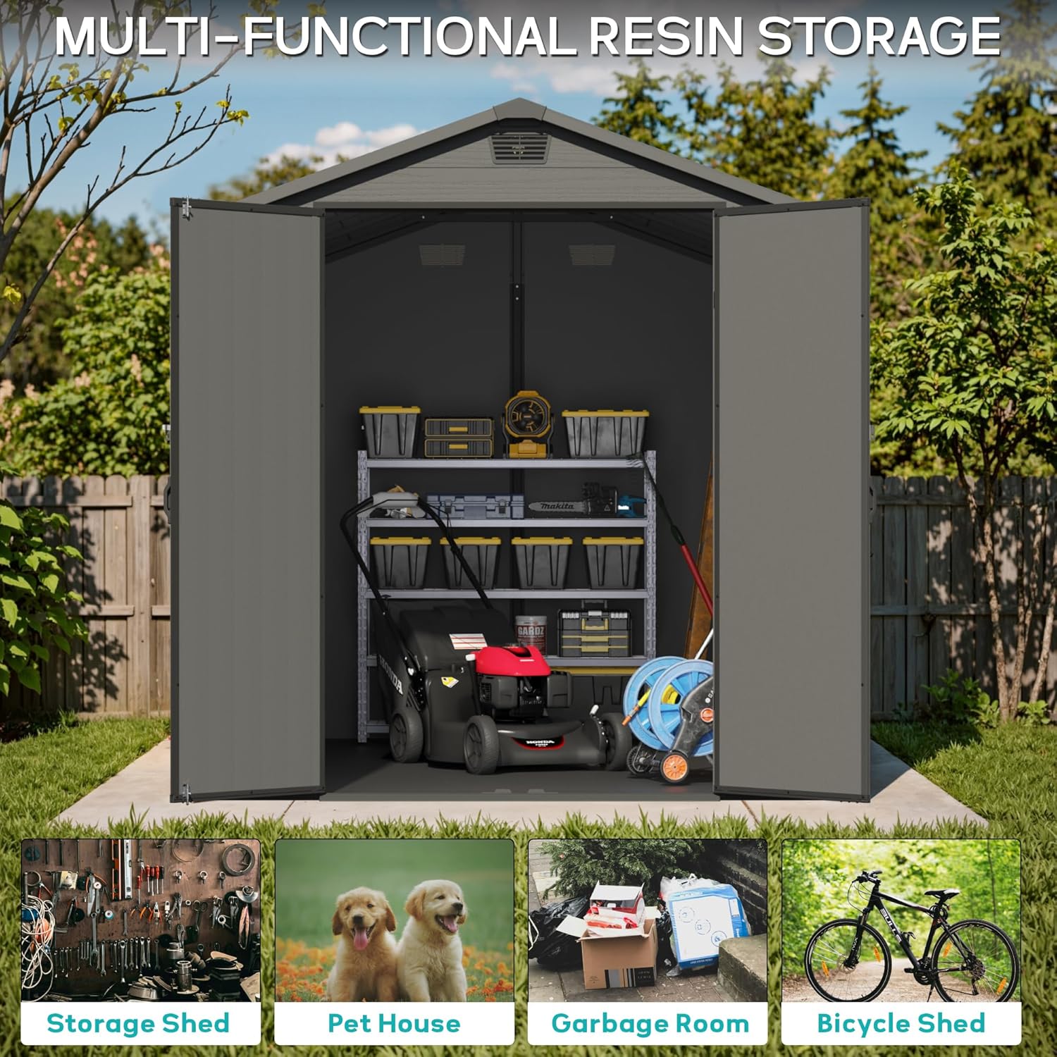 Greesum 6x10FT Plastic Storage Shed Review: Honest Pros & Cons 4 Greesum 6x10FT plastic storage shed review,Greesum storage shed review and rating,is Greesum plastic shed worth buying,Greesum 6x10 shed review pros cons,Greesum storage shed honest opinion,Greesum resin shed review verdict real-world details not found in the official specs