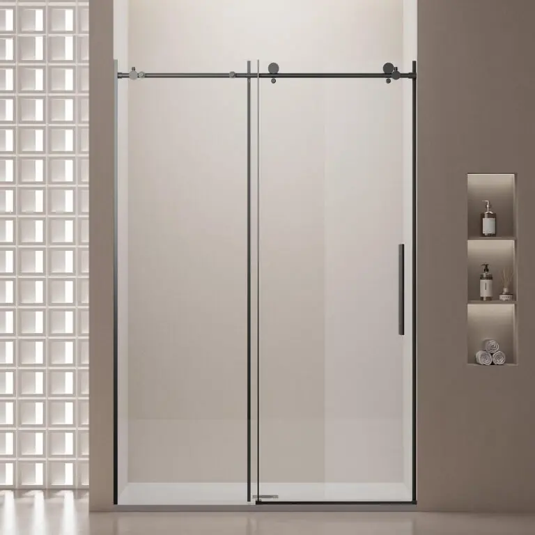 Image 1 of MonBlari frameless sliding shower door review
