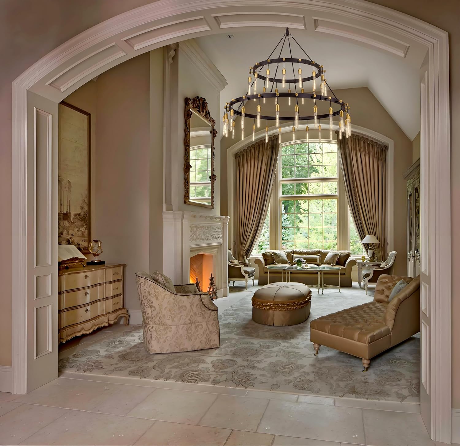 TOCHIC Chandelier Review: Pros and Cons Honest Verdict 3 TOCHIC chandelier review,TOCHIC chandelier review and rating,is TOCHIC chandelier worth buying,TOCHIC chandelier review pros cons,TOCHIC chandelier review honest opinion,TOCHIC chandelier review verdict showing the chandelier installed and lit in a large foyer