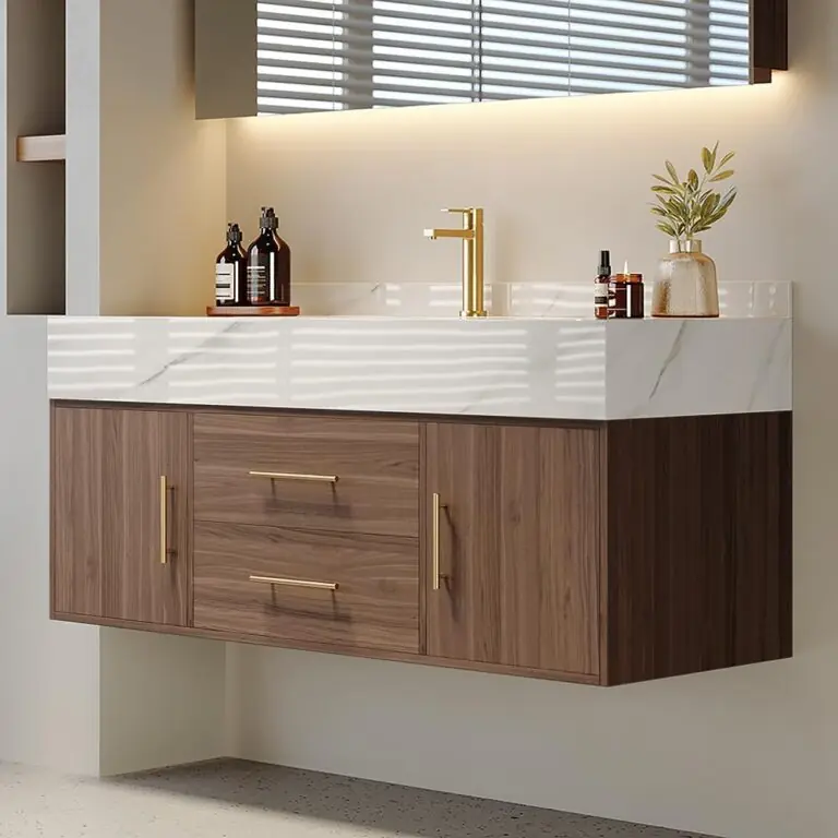 Image 1 of Weibath floating bathroom vanity review