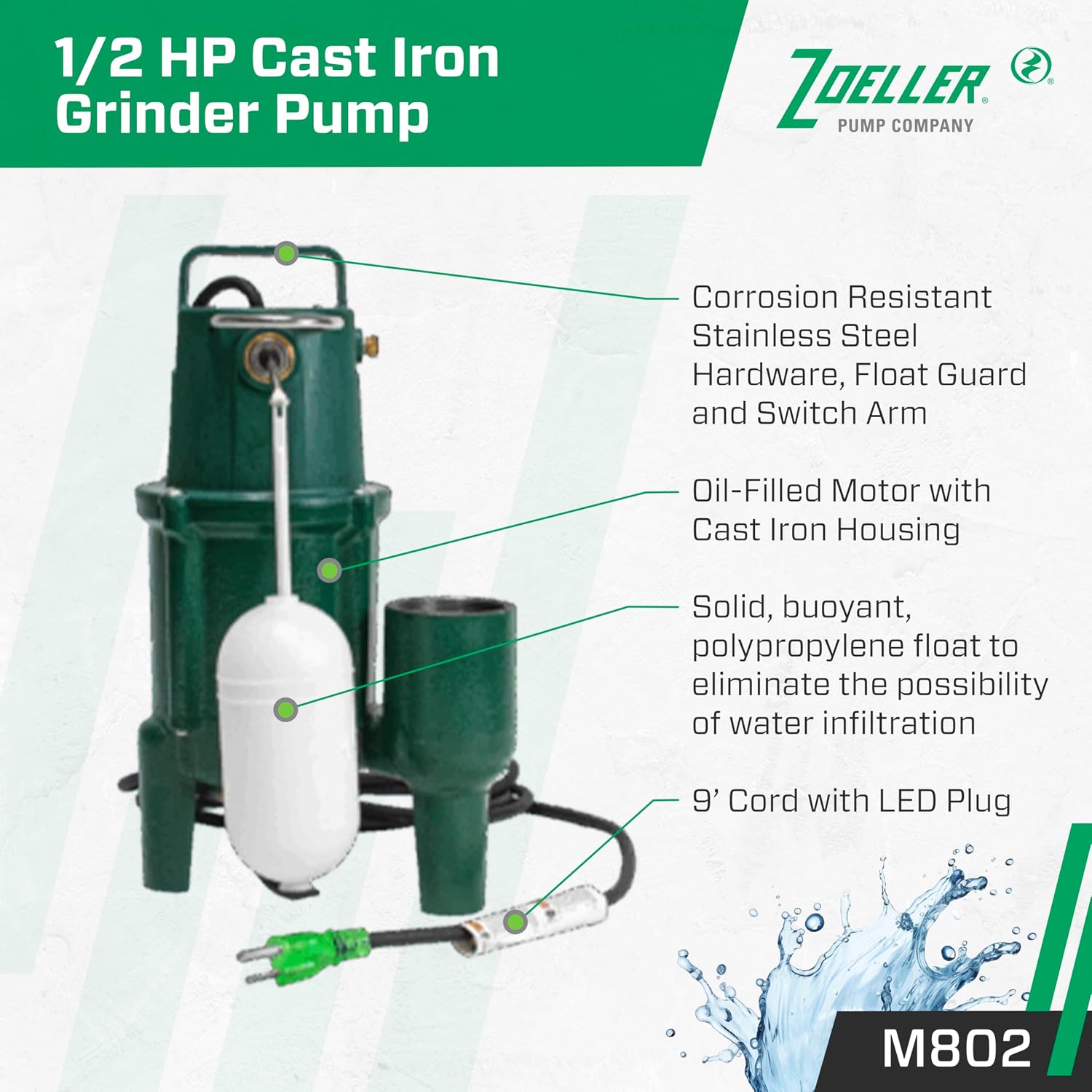 Zoeller M802 grinder pump review,Zoeller M802 grinder pump review and rating,is Zoeller M802 grinder pump worth buying,Zoeller M802 grinder pump review pros cons,Zoeller M802 grinder pump review honest opinion,Zoeller M802 grinder pump review verdict — design and build quality detail