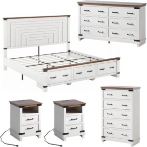 Image 1 of AMERLIFE farmhouse bedroom set review