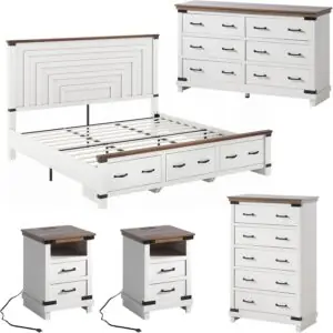 Image 1 of AMERLIFE farmhouse bedroom set review