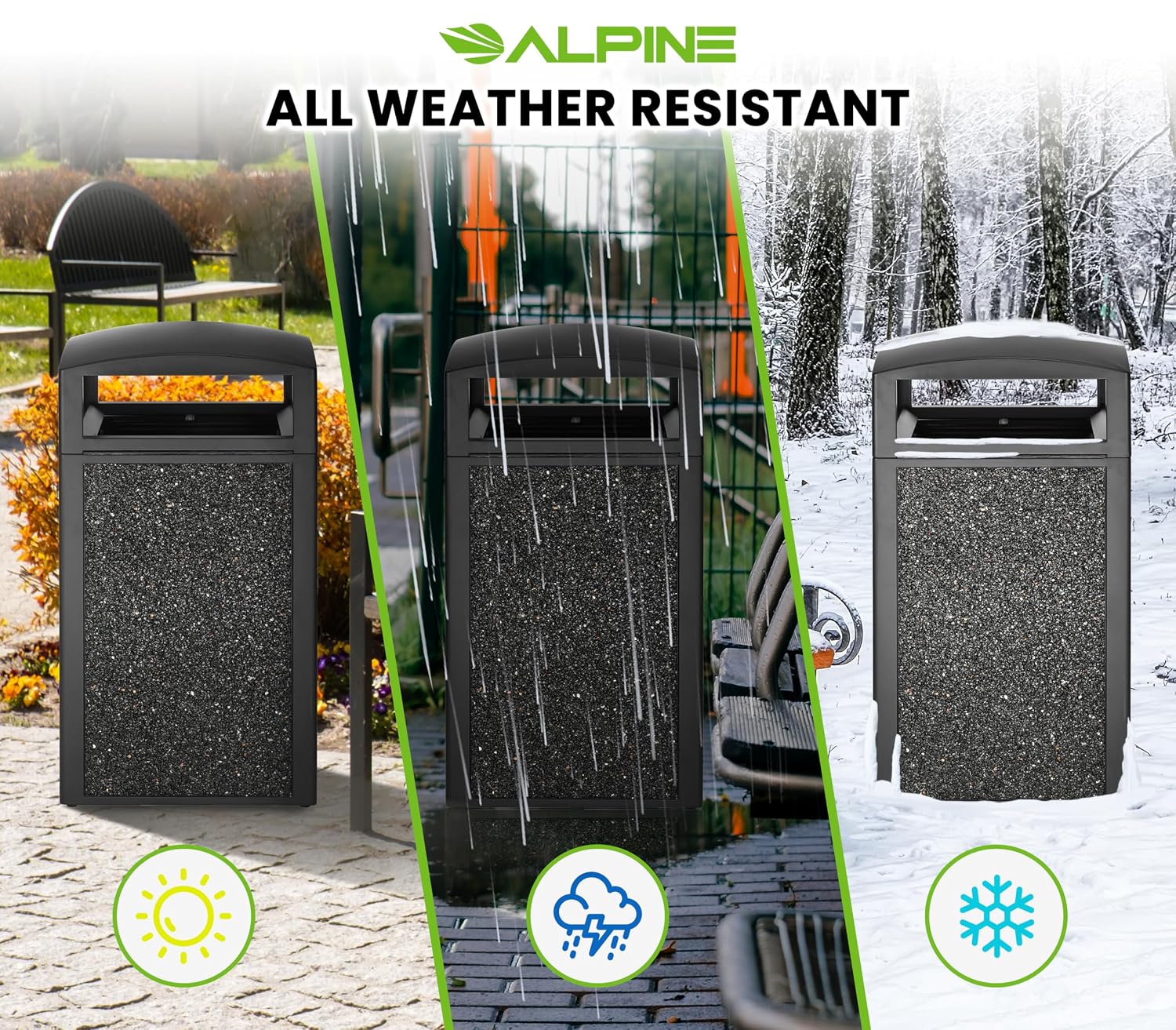 Alpine outdoor trash can review,Alpine outdoor trash can review and rating,is Alpine outdoor trash can worth buying,Alpine trash can review pros cons,Alpine trash can review honest opinion,Alpine commercial trash can review verdict real-world details not found in the official specs