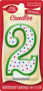 Image 1 of Betty Crocker numeral candle review