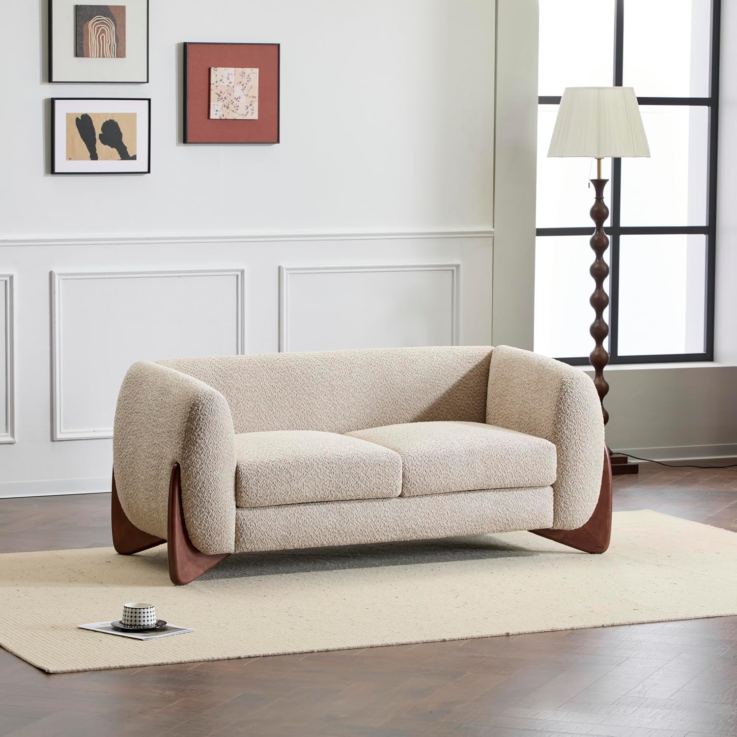 Christopher Knight Home Alma boucle loveseat review — what comes in the box, unboxing the Alma loveseat