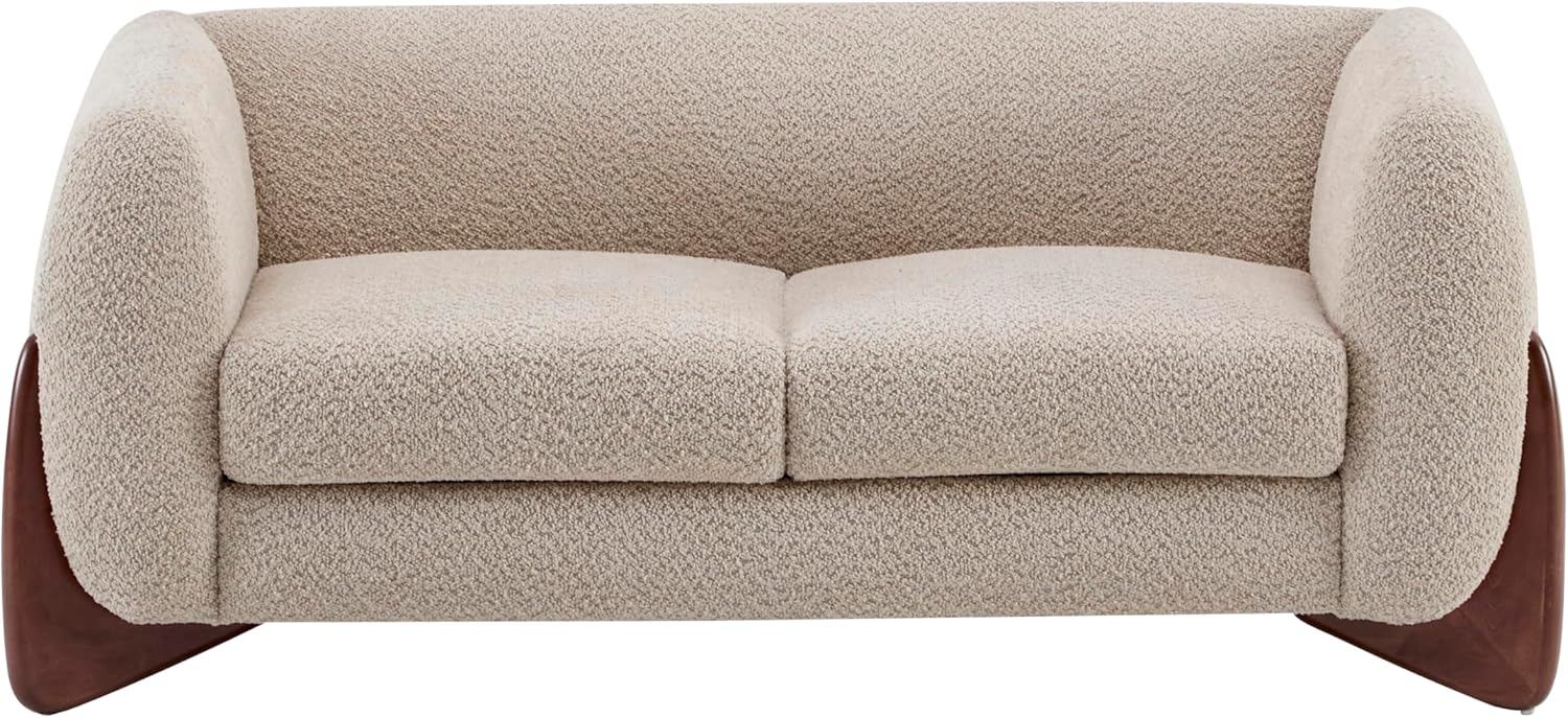 Christopher Knight Home Alma boucle loveseat review — performance test results, seat comfort and stain testing