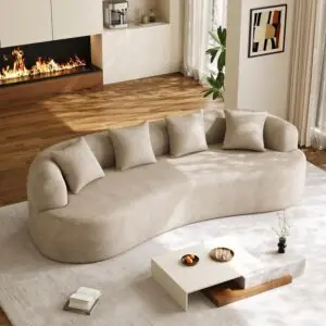 Image 1 of DAMAIFROM curved couch review