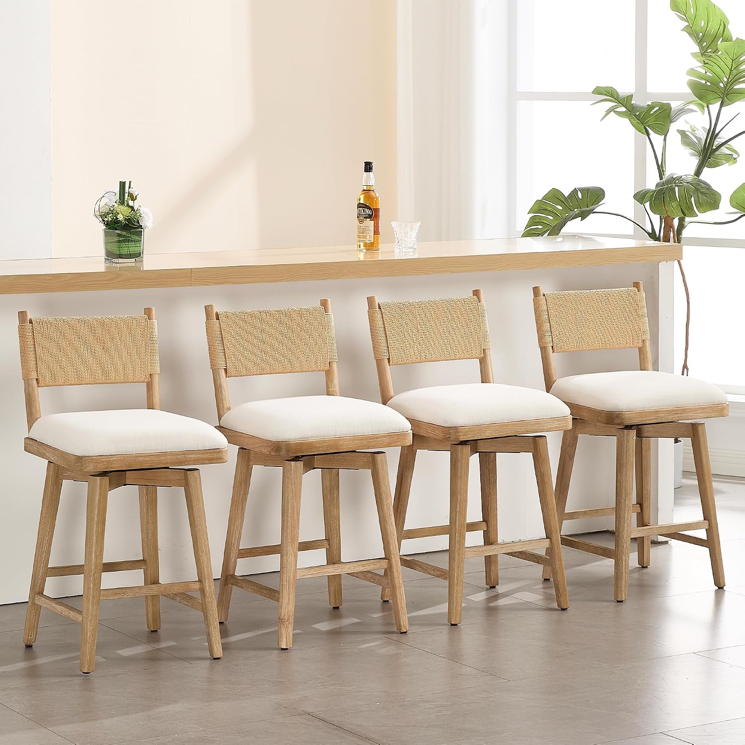 DM Furniture Swivel Counter Stools Review: Pros & Cons 1 DM Furniture swivel counter stools review — unboxing what is included in the package