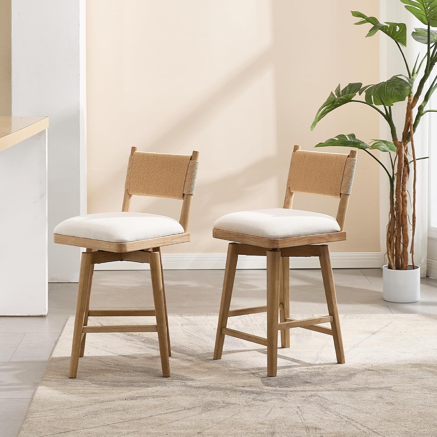 DM Furniture Swivel Counter Stools Review: Pros & Cons 3 DM Furniture swivel counter stools — after extended use performance