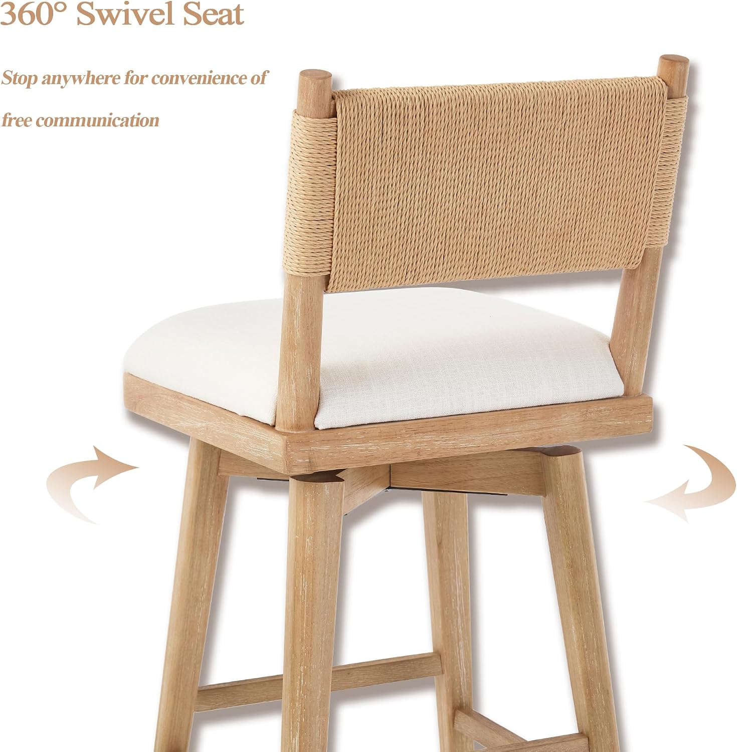DM Furniture Swivel Counter Stools Review: Pros & Cons 4 DM Furniture swivel counter stools — features evaluated through real use