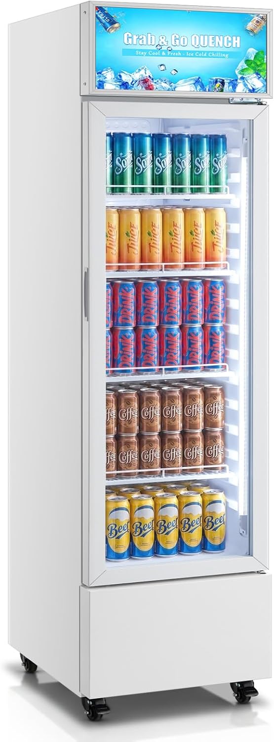 Image 1 of FOHERE commercial beverage refrigerator review