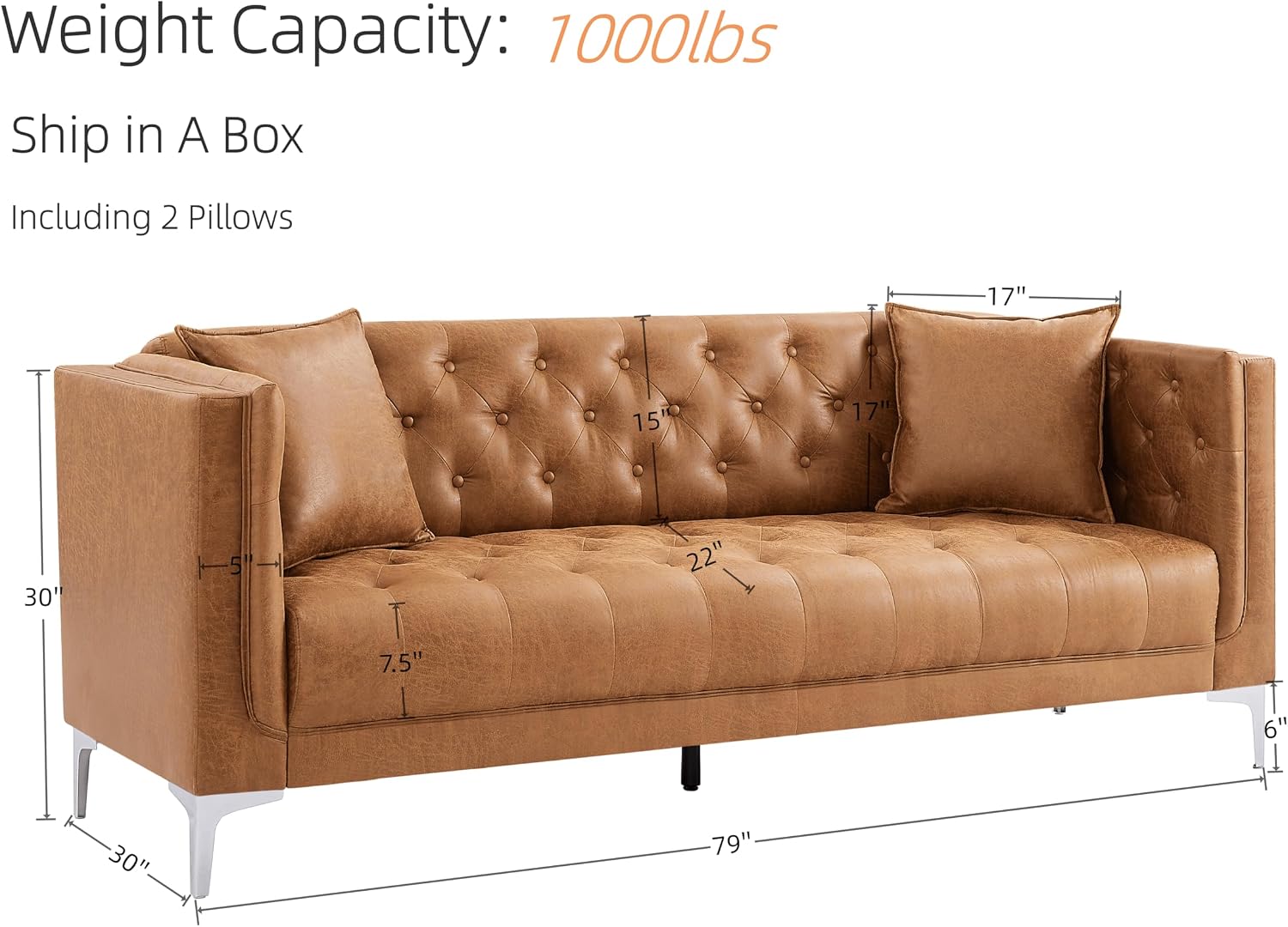 HIFIT 79 inch brown leather sofa review,HIFIT leather sofa review and rating,is HIFIT 79 inch sofa worth buying,HIFIT sofa review pros cons,HIFIT chesterfield sofa review honest opinion,HIFIT 79 inch sofa review verdict real-world performance test results