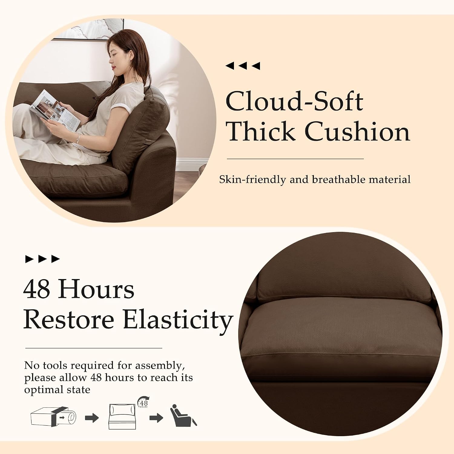 Setting up the Korser 110 Cloud Sectional review,Korser 110 Cloud Sectional review and rating,is Korser 110 Cloud Sectional worth buying,Korser 110 Cloud Sectional review pros cons,Korser 110 Cloud Sectional review honest opinion,Korser 110 Cloud Sectional review verdict for the first time