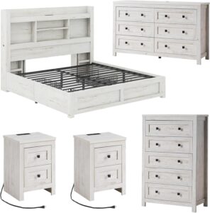 Image 1 of LUXOAK farmhouse bedroom set review