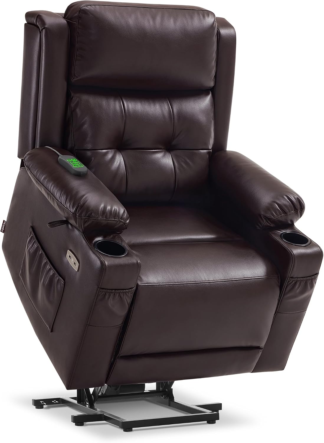 MCombo Power Lift Recliner Review: Pros & Cons (2025) 1 MCombo power lift recliner review — full package contents, three boxes with backrest, seat base, footrest, armrests, and hardware