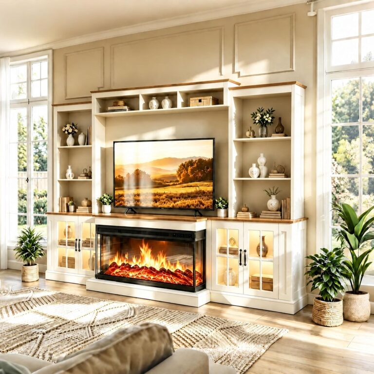 Image 1 of Nordivale farmhouse TV stand review
