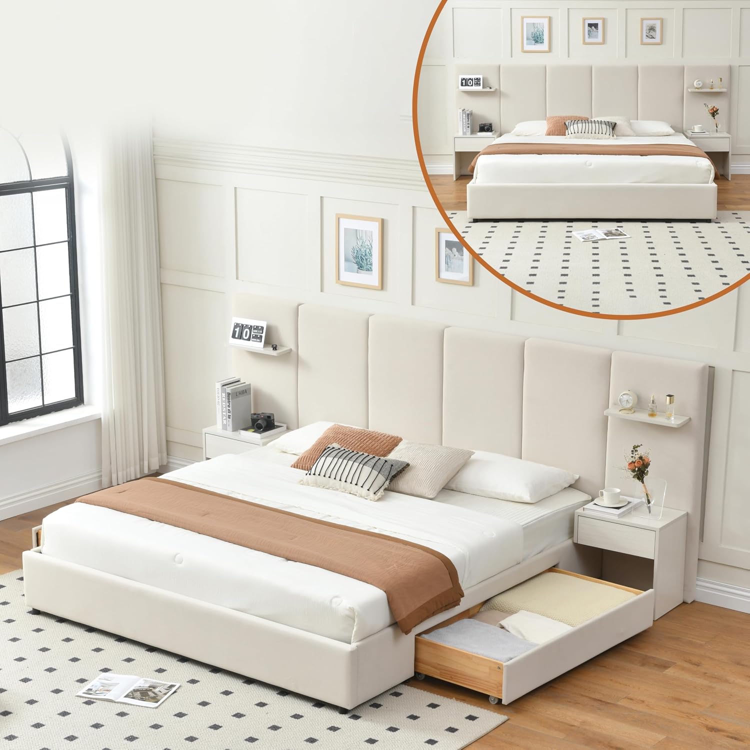 QNZK King Bed Frame Review: Pros & Cons 1 QNZK king bed frame review,QNZK king bed frame review and rating,is QNZK king bed frame worth buying,QNZK king bed frame review pros cons,QNZK king bed frame review honest opinion,QNZK king bed frame review verdict — full package contents