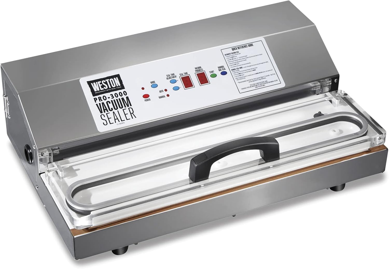 Weston Vacuum Sealer Review: Honest Pros & Cons 1 Hands-on performance testing during our Weston vacuum sealer review of the Weston Pro 3000