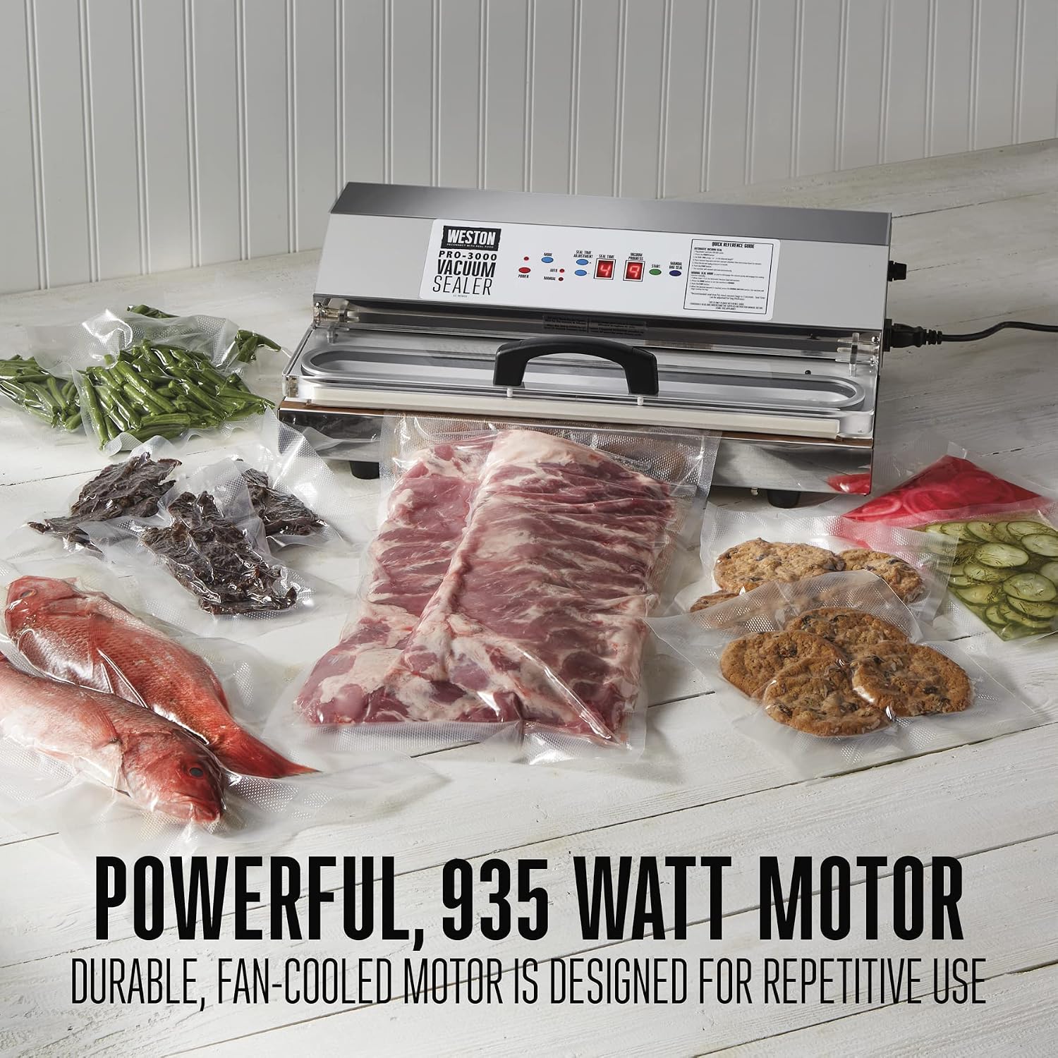 Weston Vacuum Sealer Review: Honest Pros & Cons 2 Key features of the Weston Pro 3000 captured during this Weston vacuum sealer review