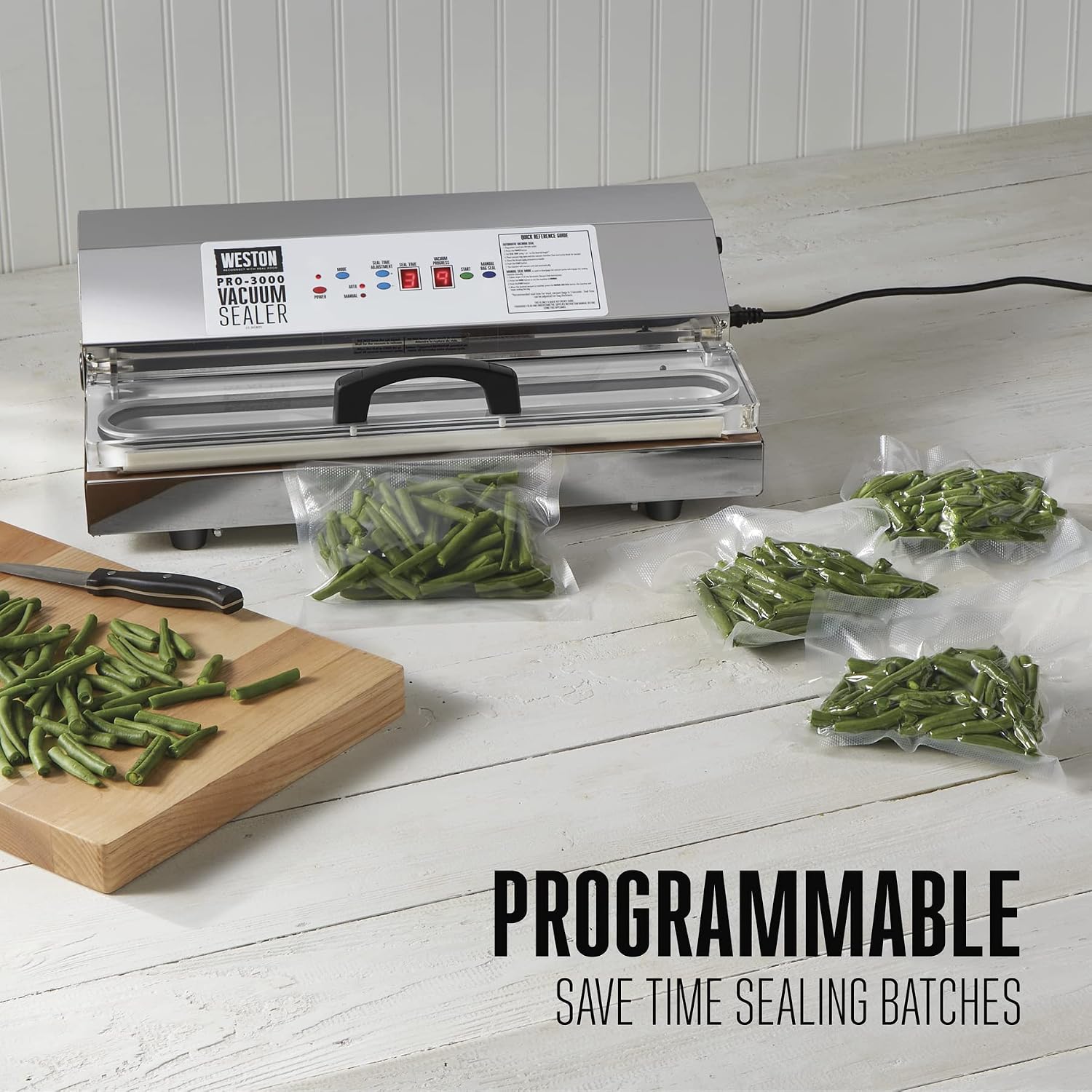 Weston Vacuum Sealer Review: Honest Pros & Cons 3 Setup and usage guide for the Weston Pro 3000 vacuum sealer from our Weston vacuum sealer review