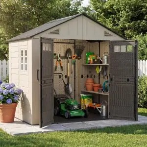 Image 1 of Aoxun 8x6 storage shed review
