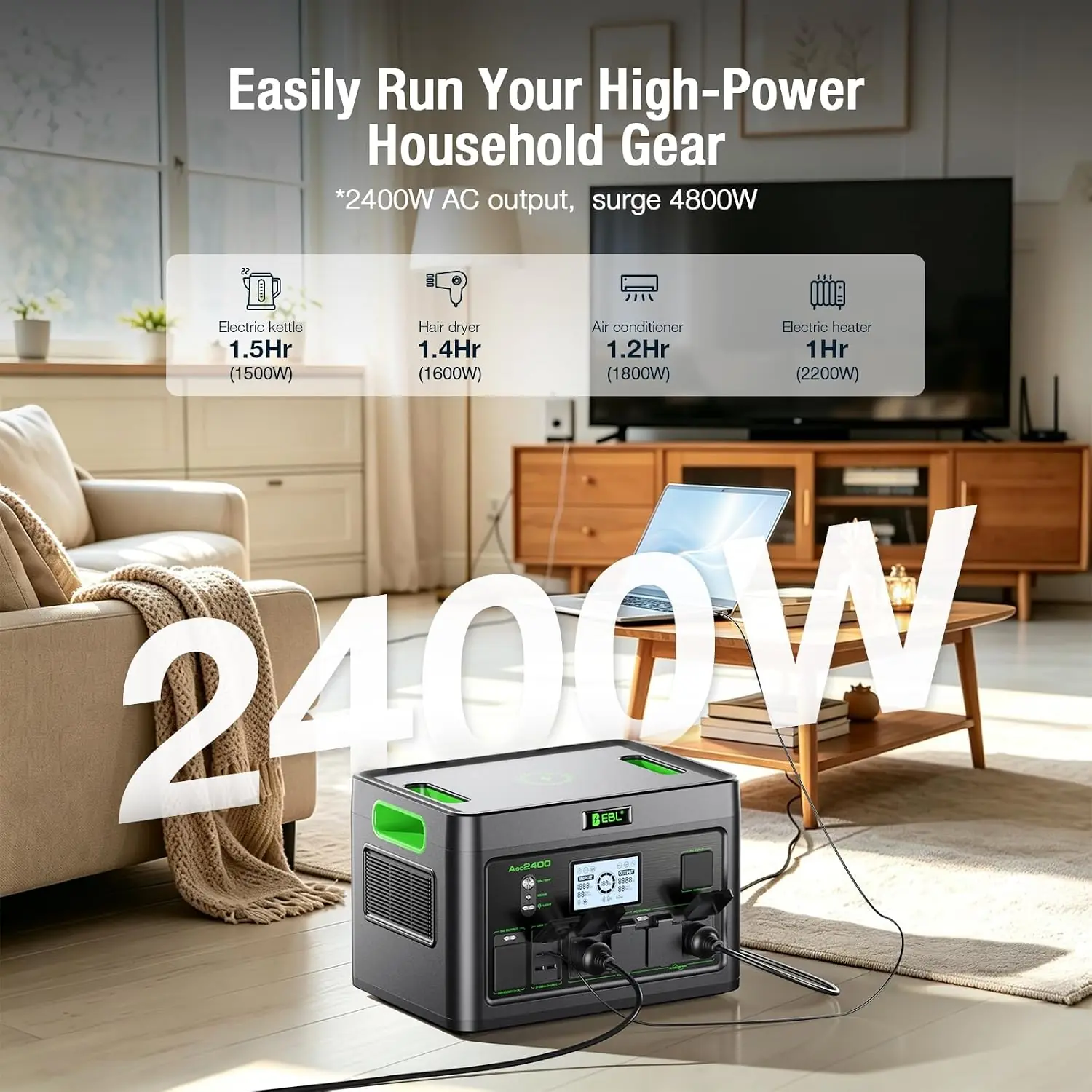 EBL Acc2400 Power Station Review key features and specifications overview