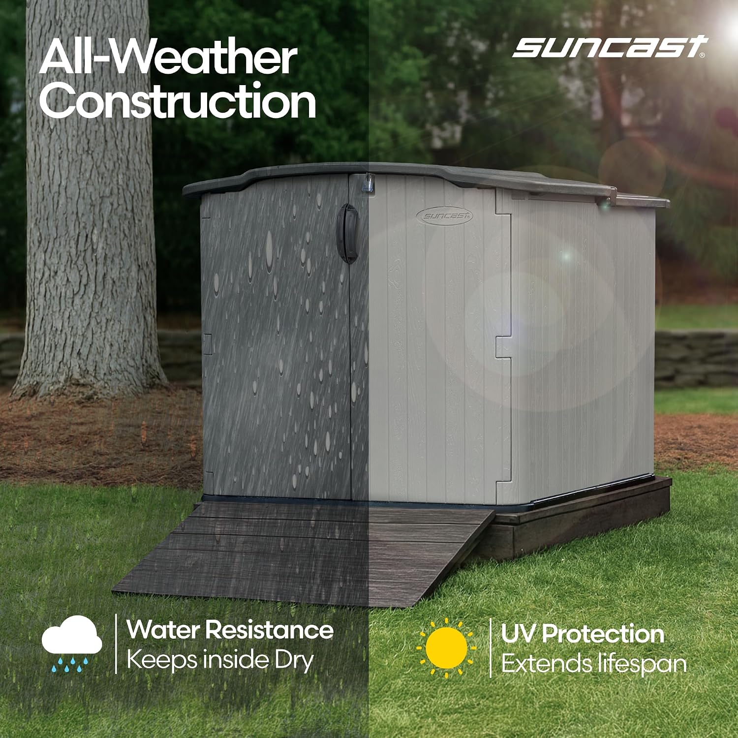 Suncast Horizontal Storage Shed Review,Suncast Horizontal Storage Shed review and rating,is Suncast 98 cu ft shed worth buying,Suncast Glidetop shed review pros cons,Suncast storage shed honest review opinion,Suncast BMS4950D review verdict — setup process and usability